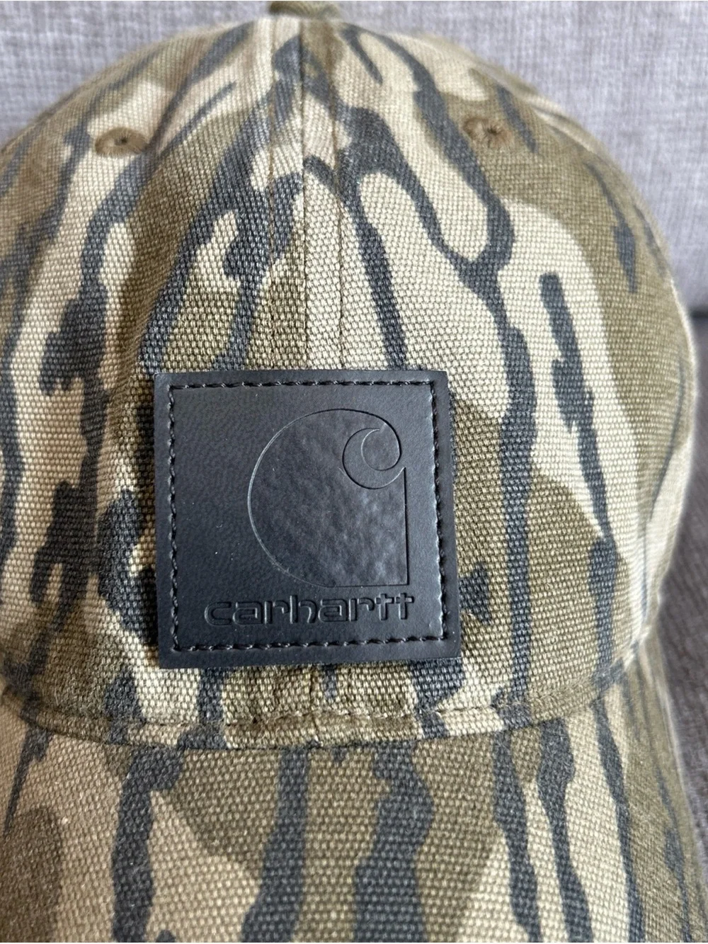 Carhartt Baseball Cap Hat Camo Mossy Oak Camouflage Men’s Adjustable Green Black